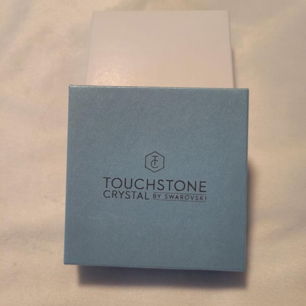 Touchstone Crystal Swarovski Tiny Teardrops Gunme… - image 3